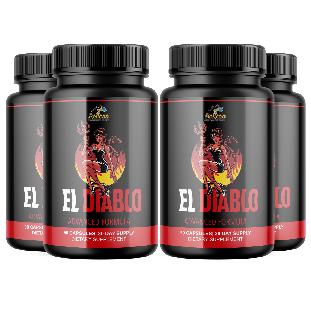 El Diablo- Bodybuilding & Men’s Health Support- 4 Bottles- 360 Capsules