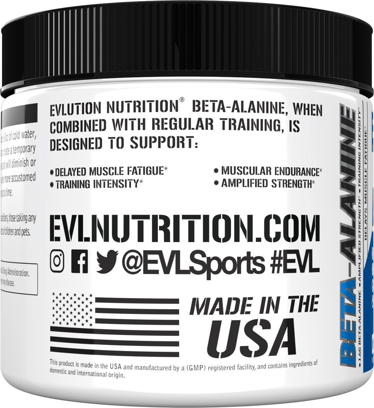 Evlution Nutrition Beta-Alanine – Supports Muscle Endurance – 125 Servings