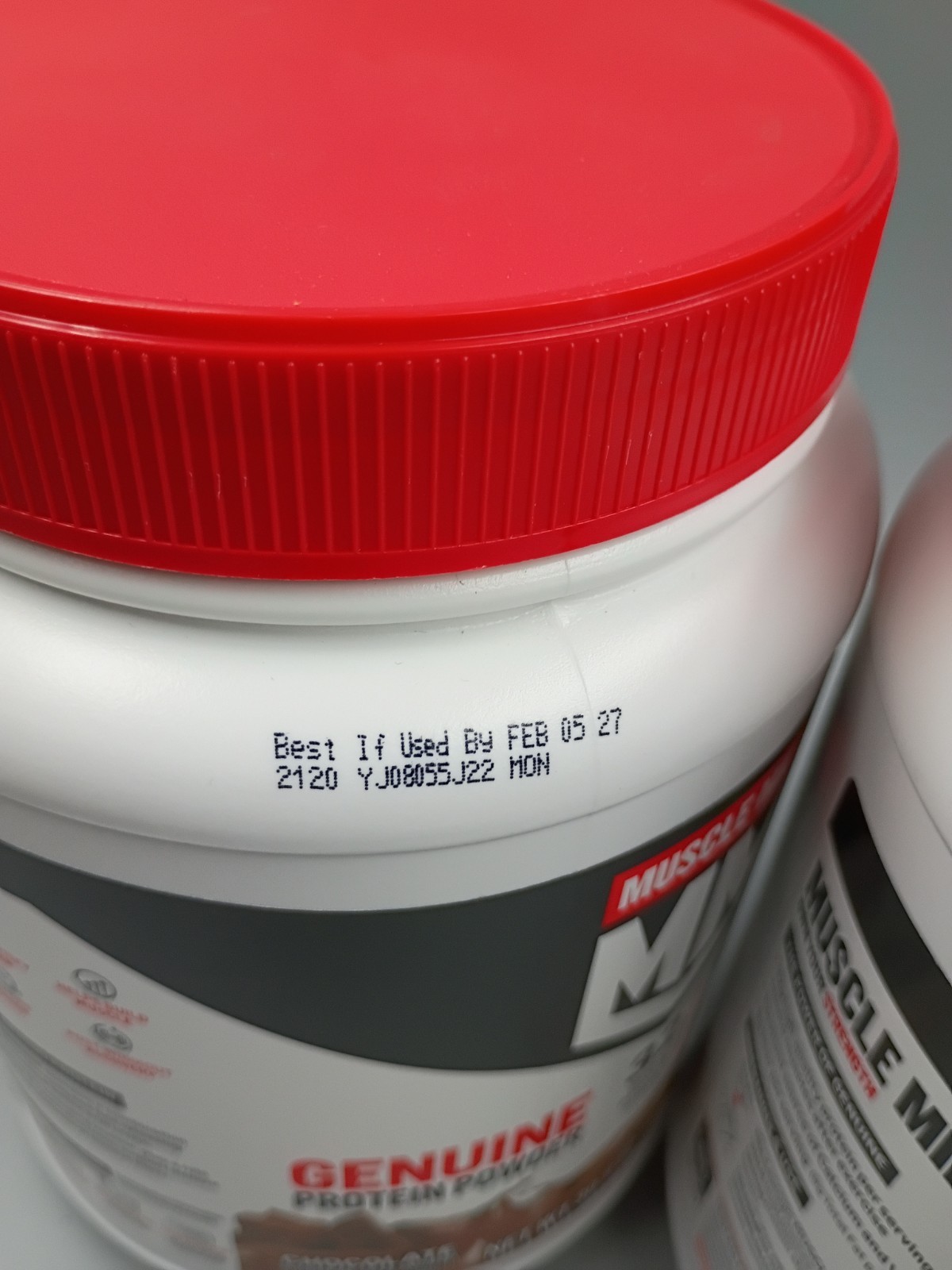 Lot Of 2 Muscle Milk Genuine Protein Powder ~ 1.93lb ~ Chocolate ~ Exp. 02/2027