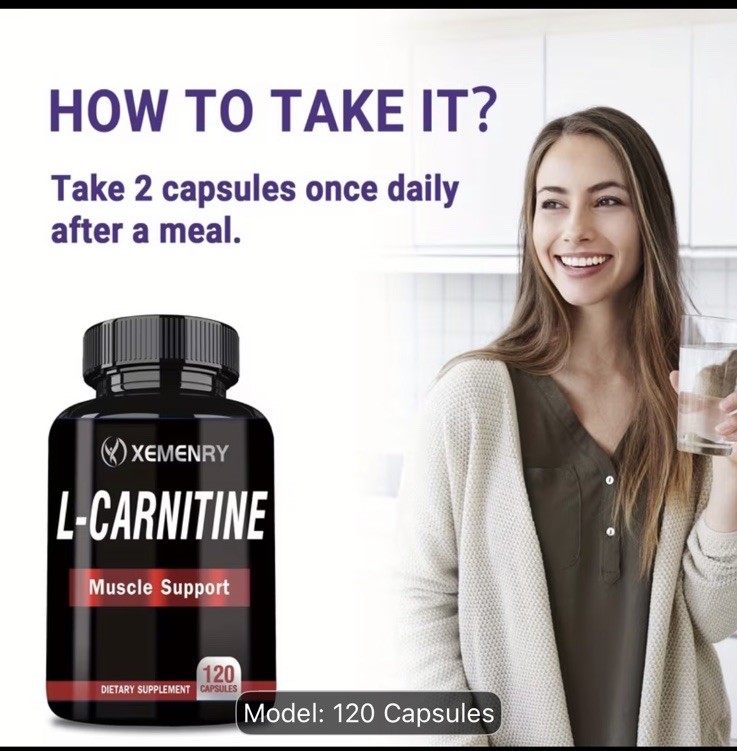 Pure Acetyl L-Carnitine 100g, 1000mg Per Serving, Capsule 2 Daily After Meal