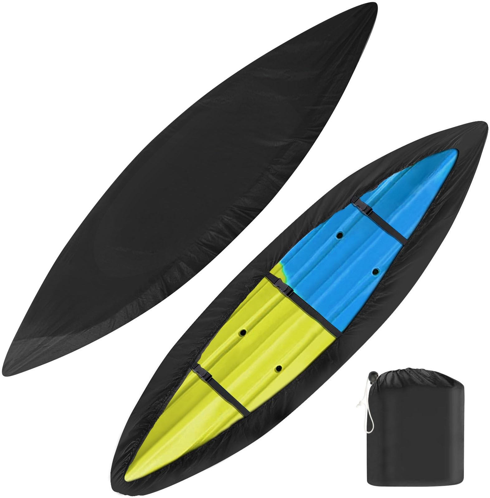 iCOVER Kayak Canoe Cover Heavy Duty Waterproof Outdoor Storage Dust UV Resistant