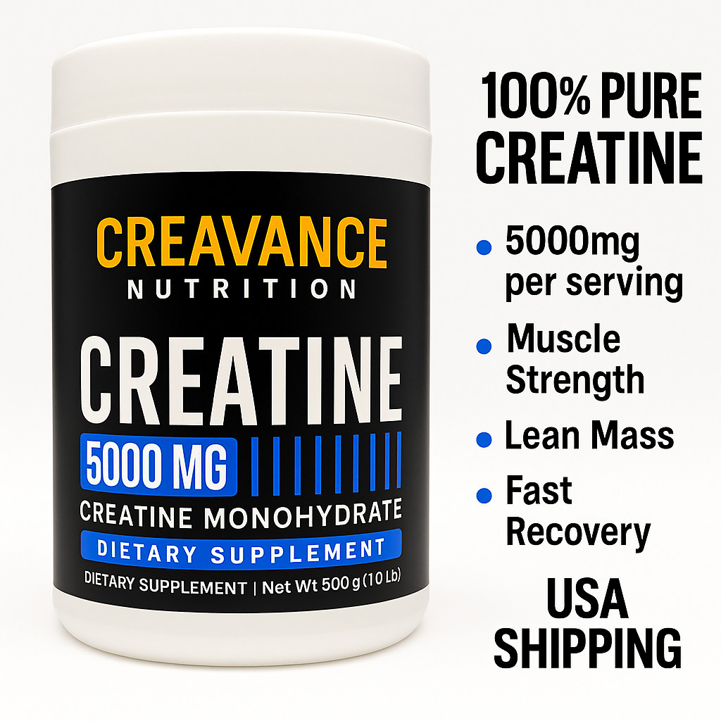 Creatine Monohydrate 500g | 5g Per Serving | Micronized Creavance Nutrition