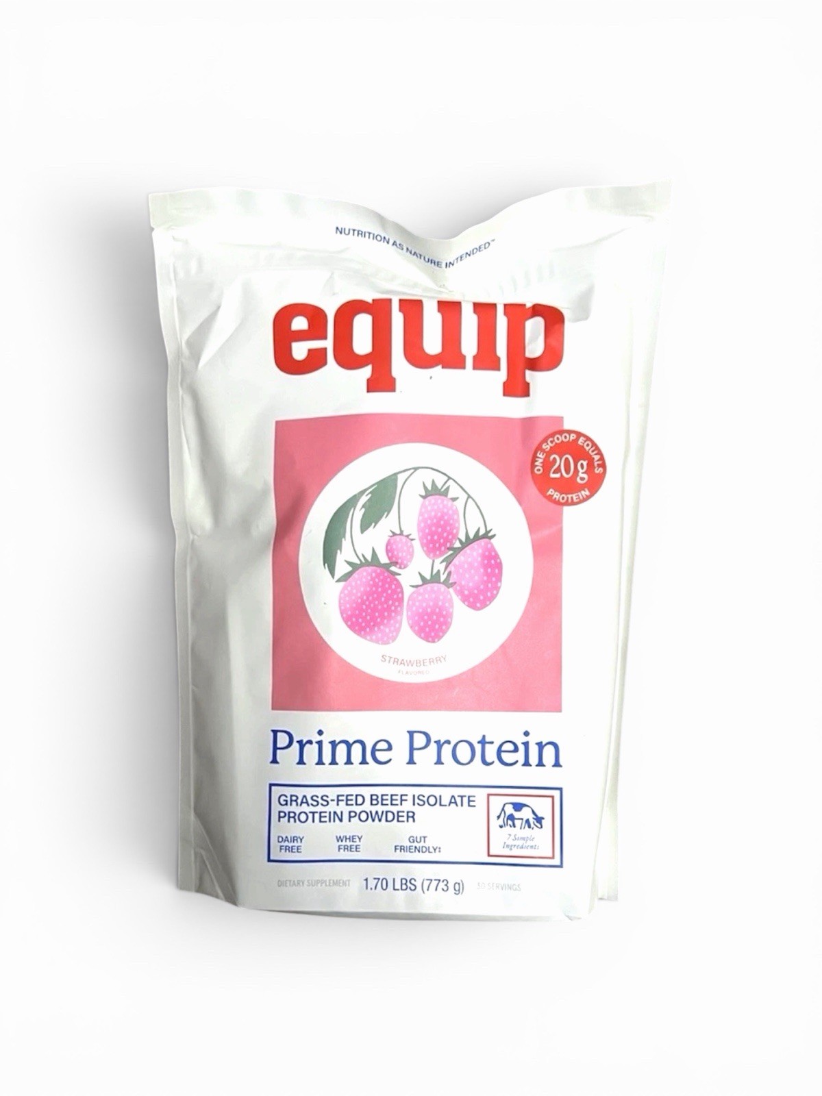 Equip Prime Strawberry Protein Powder 30 Servings – Ships Next Business Day!