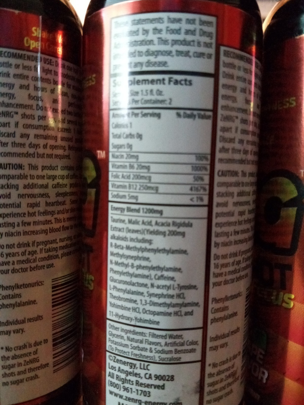Made In USA (96 Bottles) Energy Drink Grape SE MI Wholesale Lot 4 Cases 8 Boxes