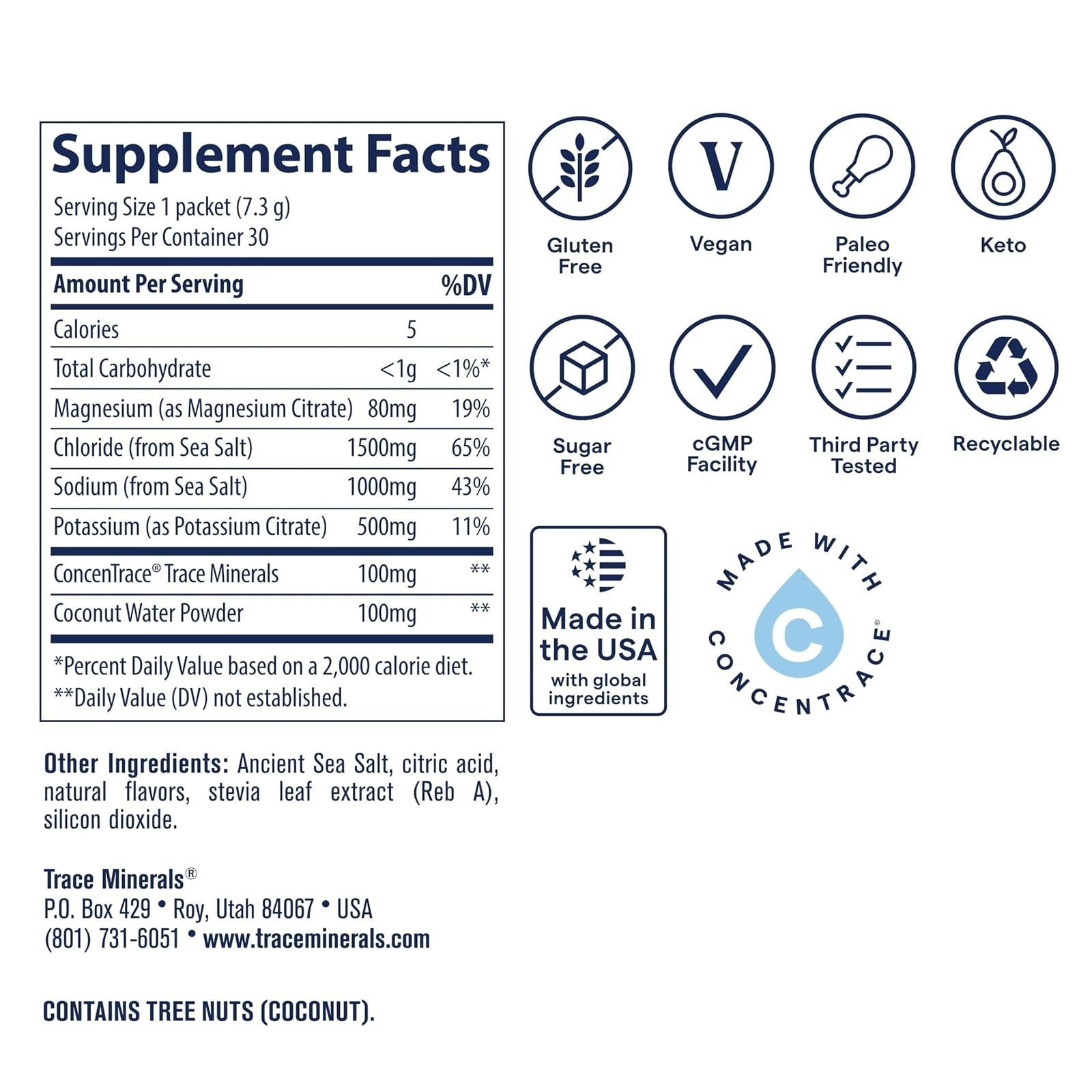 ZeroLyte Electrolyte Drink Mix – Salty Watermelon, 30 Packets