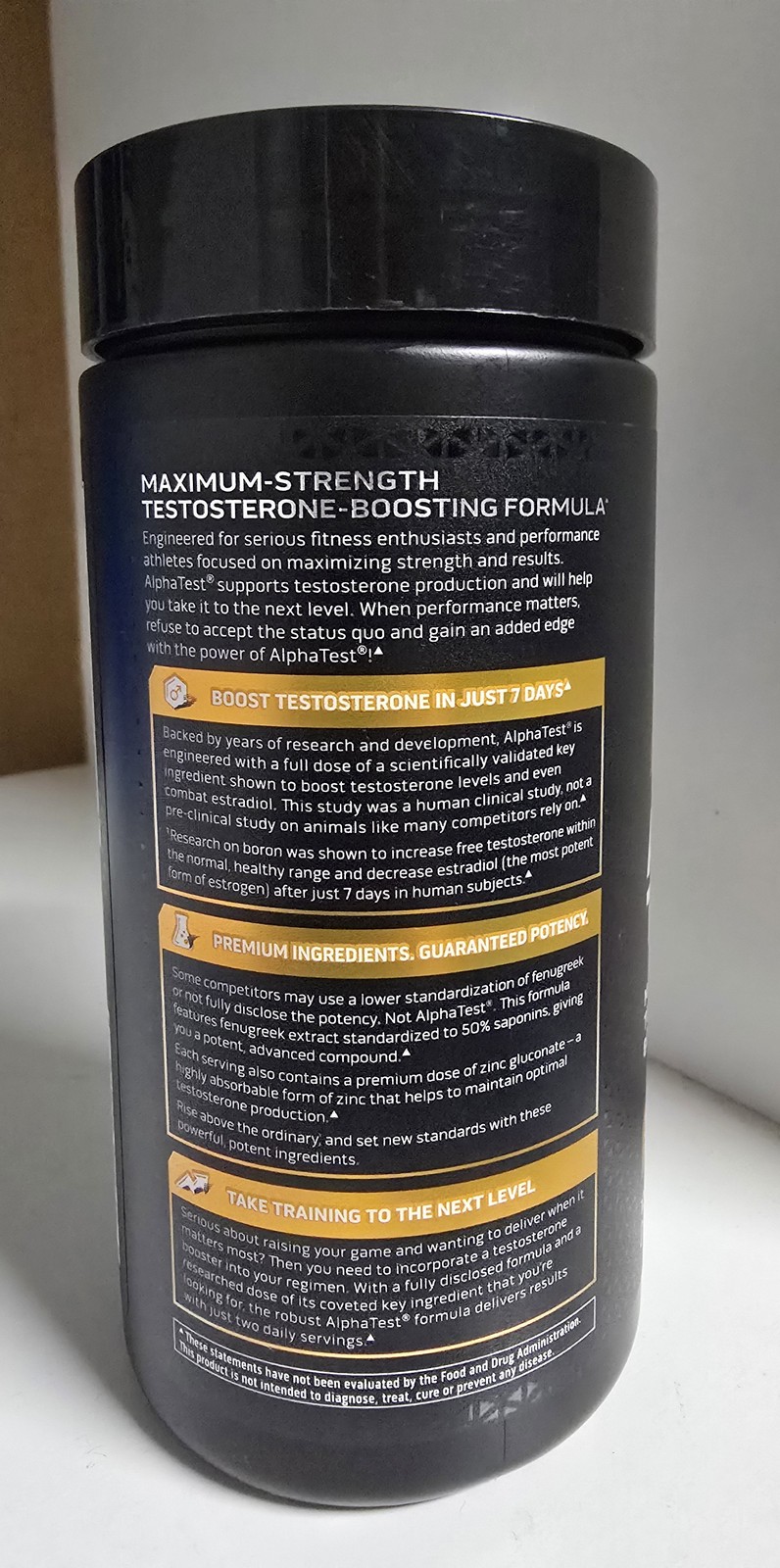 MuscleTech AlphaTest Testosterone Booster 120 ct