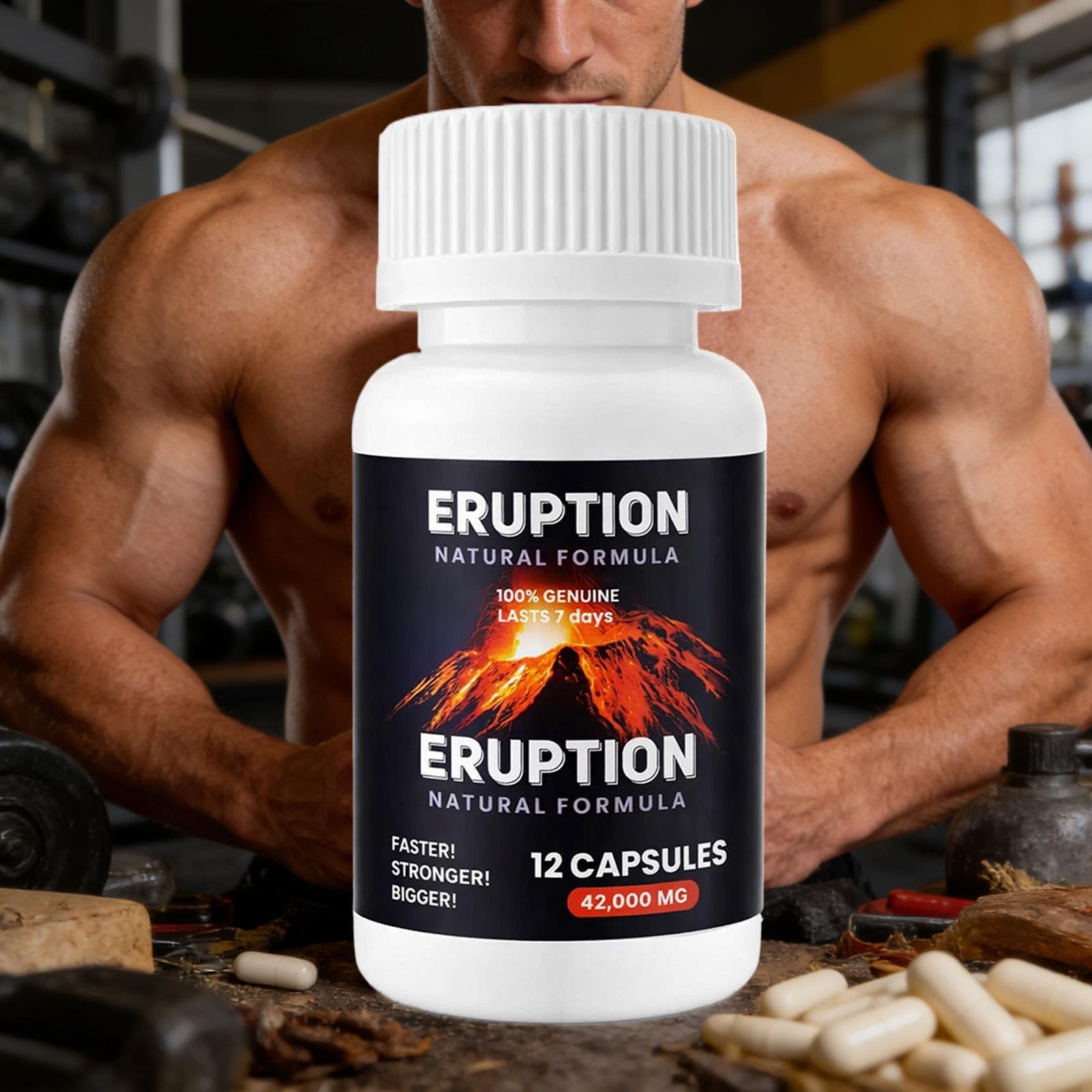 ERUPTION – Male Performance Support – Boost Stamina, Size, Stamina & Vitality