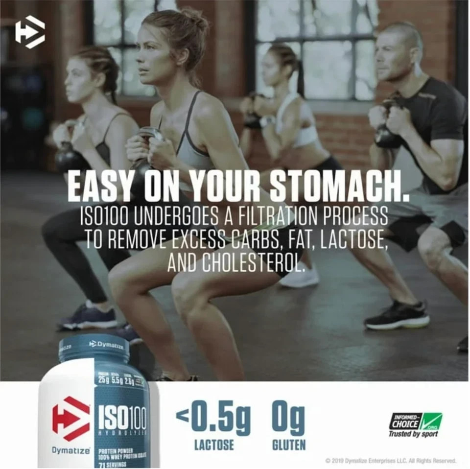 Dymatize ISO100 Hydrolyzed Isolate Protein Powder 100%, 20 Servings