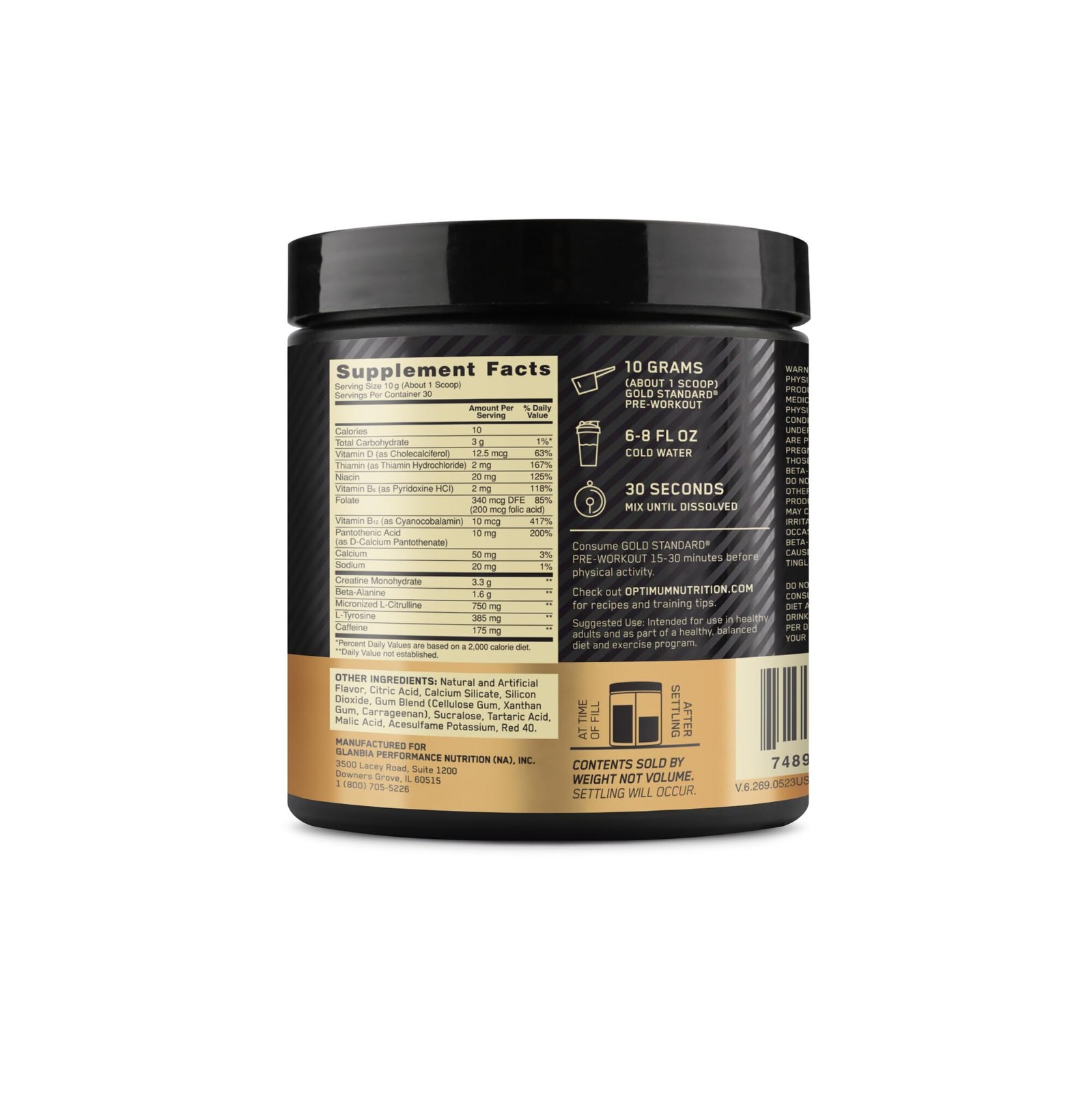 2/27 OPTIMUM NUTRITION Gold Standard Pre-Workout with Creatine, Beta-Alanine, an