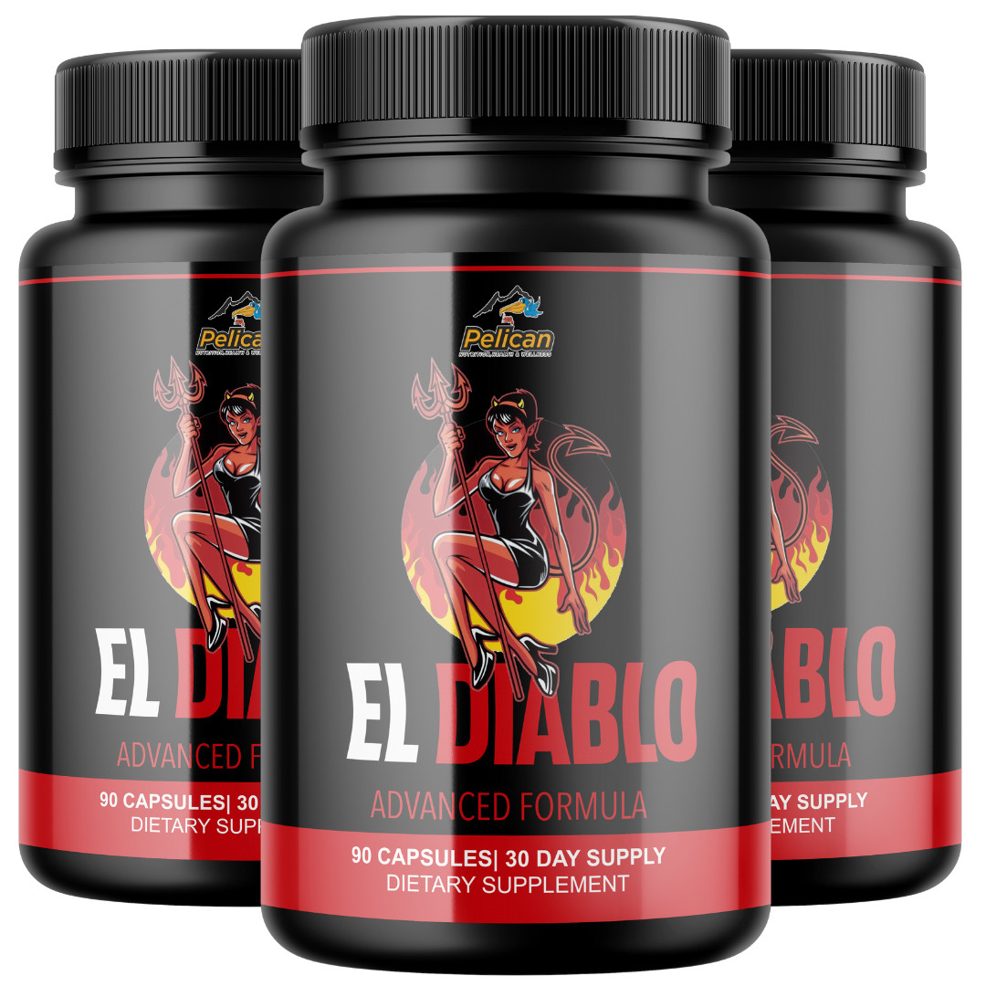El Diablo- Bodybuilding & Men’s Health Support- 3 Bottles- 270 Capsules