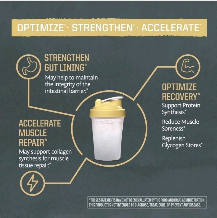 Glutamine Powder Supplement for Muscle Recovery Best Before 04/2027