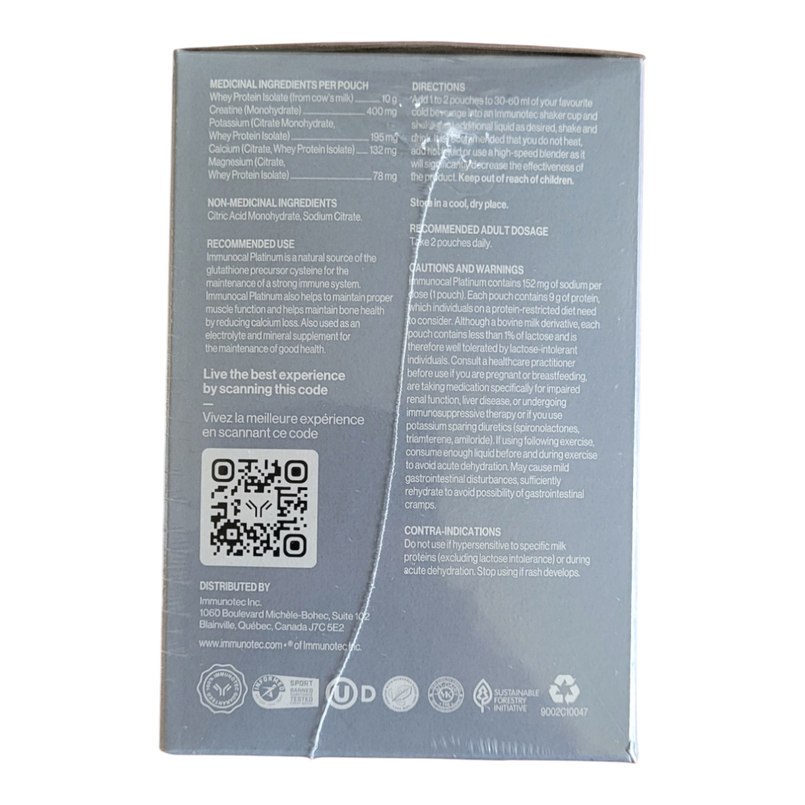 Immunotec Immunocal Classic and Platinum Combo – New – Free Shipping