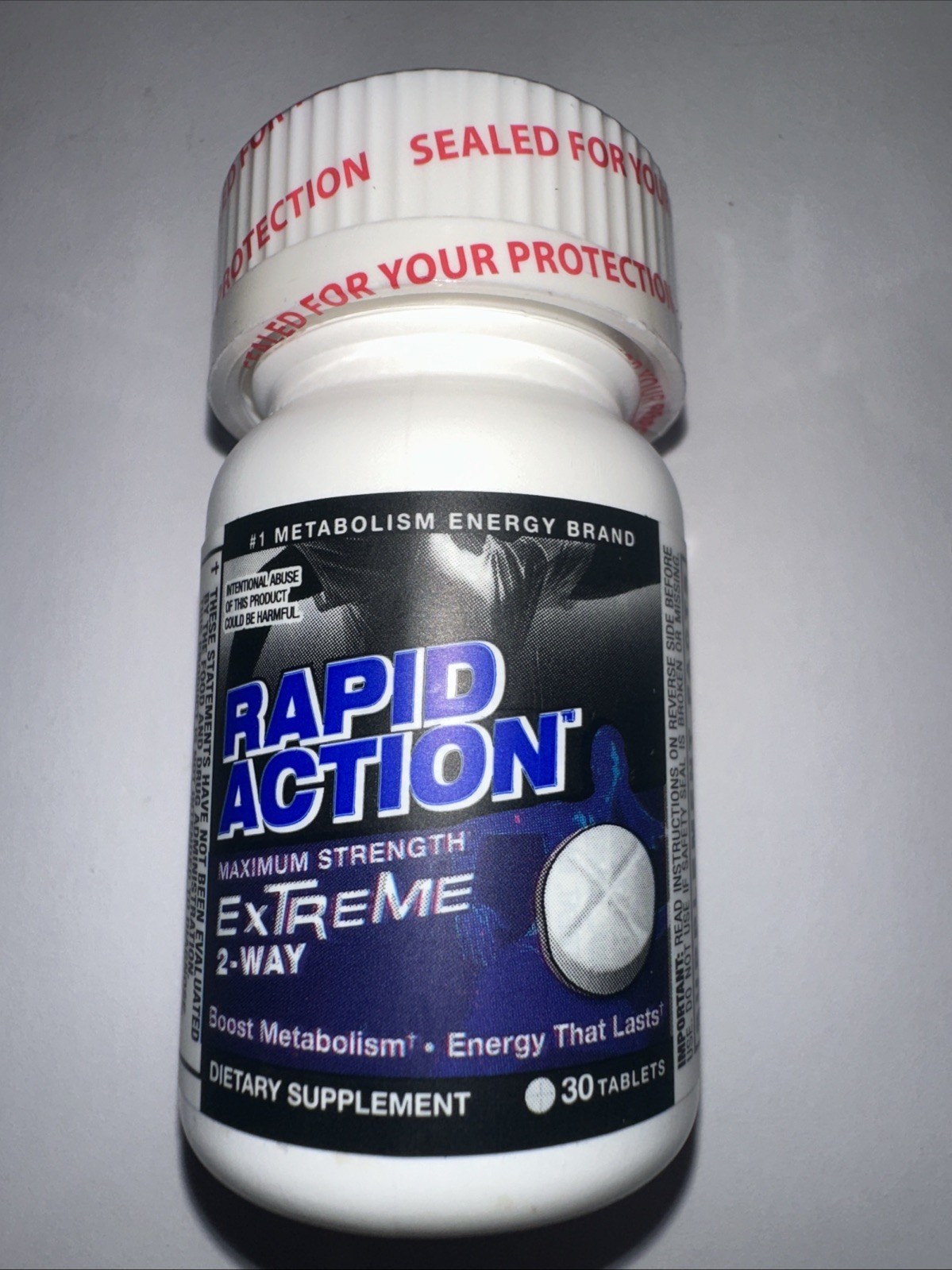 Rapid Action Extreme 2 Way Energy FOCUS MOOD Boost 1 SEALED Bottle 30ct NEW