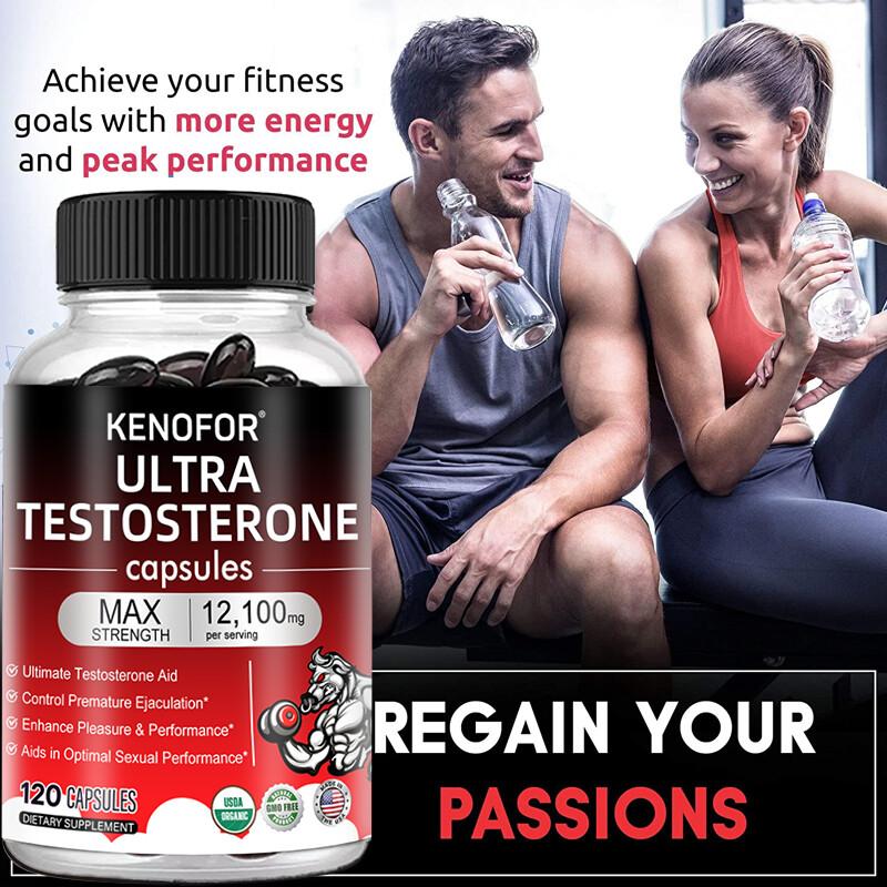 Nitric Oxide & Ultra Testosterone 240 Capsules, Testosterone Booster, ED Support