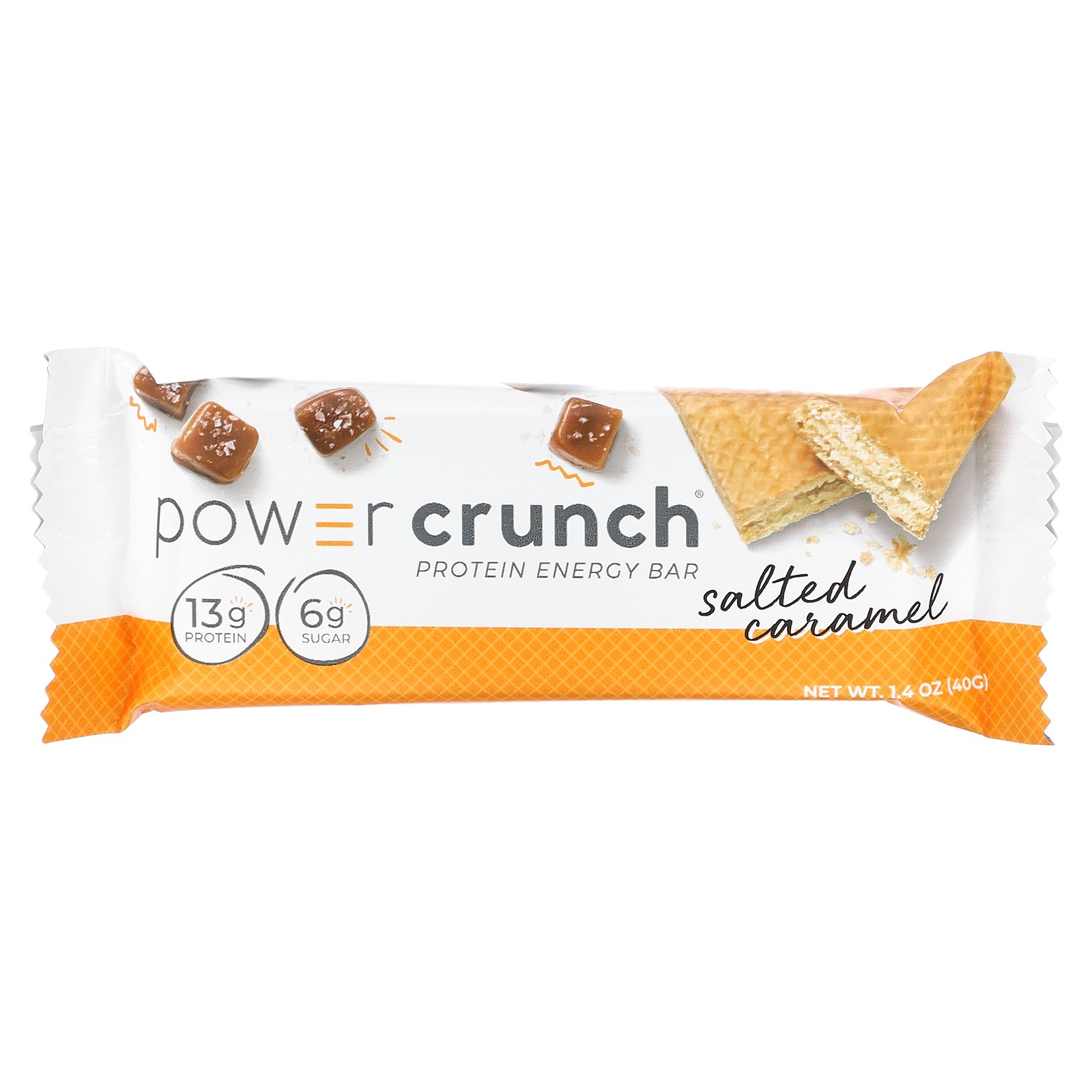 Power Crunch Protein Energy Bar, Salted Caramel, 12 Bars, 1.4 oz (40 g) Each