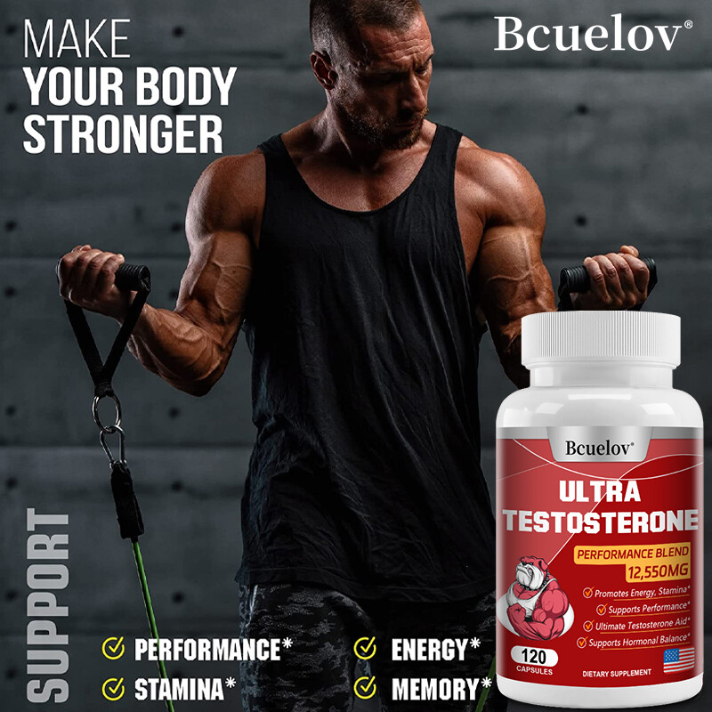 ULTRA TESTOSTERONE booster Performance Blend Capsules -Male Enhancer Muscle Gain