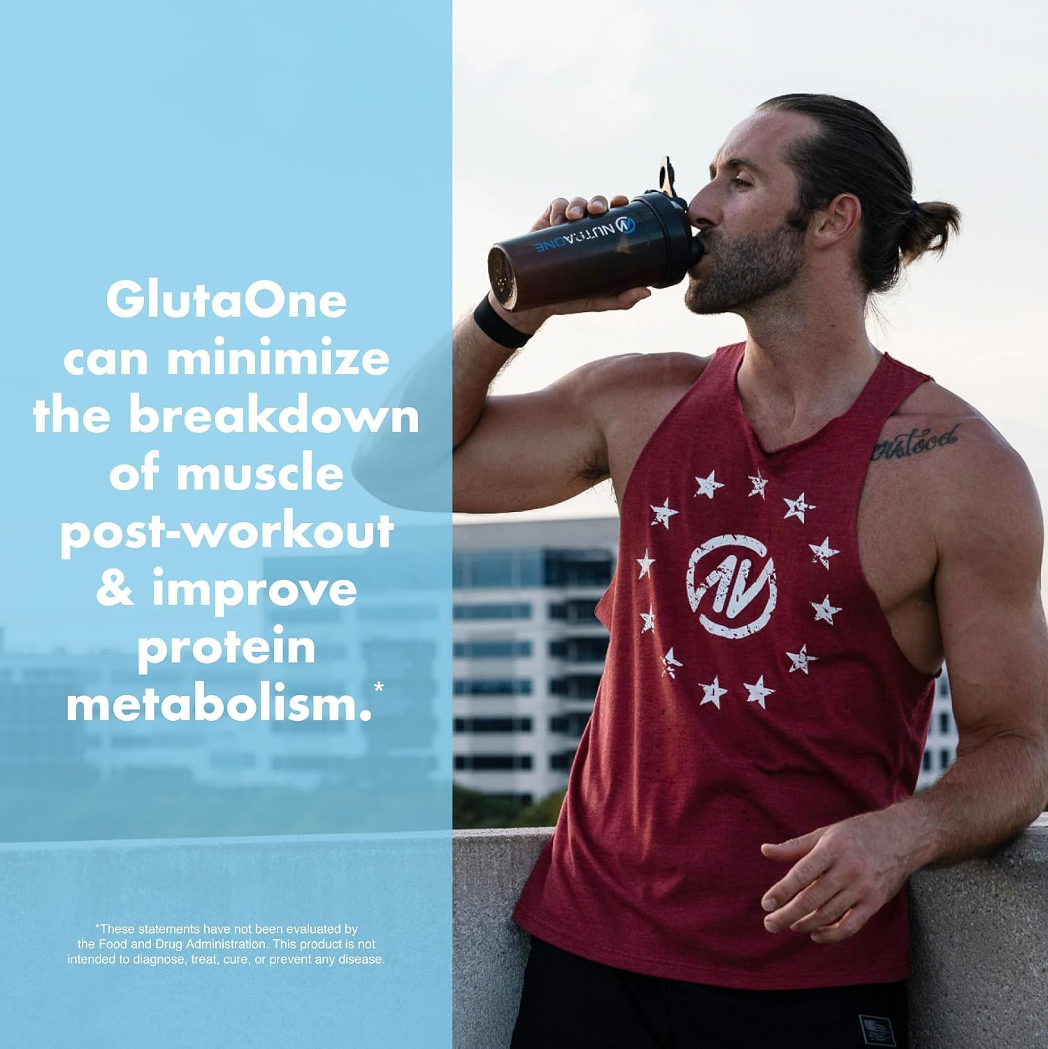Glutaone L-Glutamine Powder Post Workout Recovery Supplement (75 Servings)