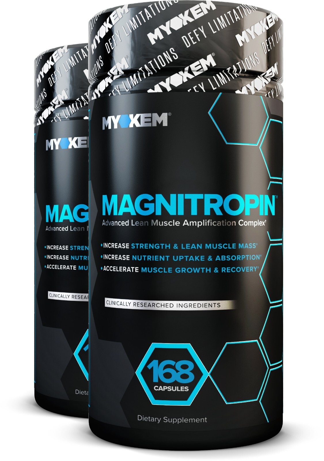 2x Magnitropin Muscle Mass Accelerator & Testosterone Booster + FREE SHIRT