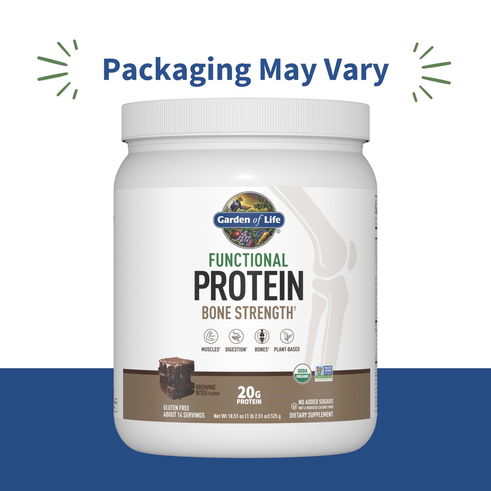 Garden Of Life Organic Vegan Protein Powder 20G Plant Based Protein Calcium D3