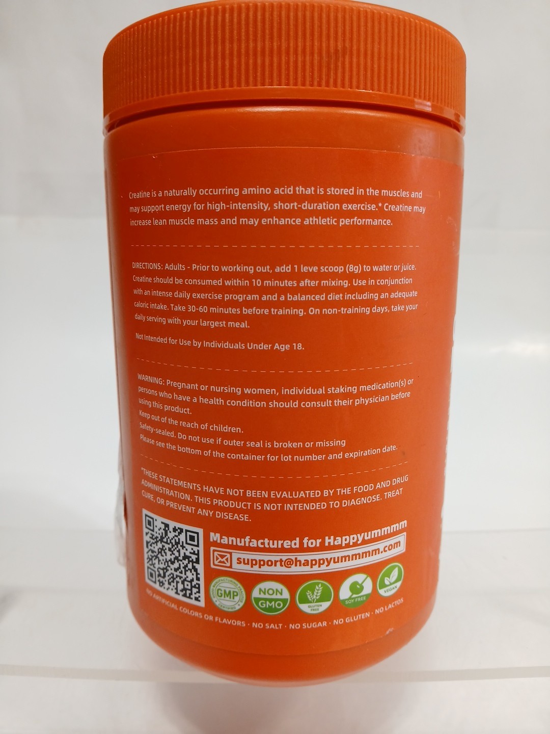 Happyummmm Creatine Monohydrate Dietary Supplement Times 10 Power 5G/Serving