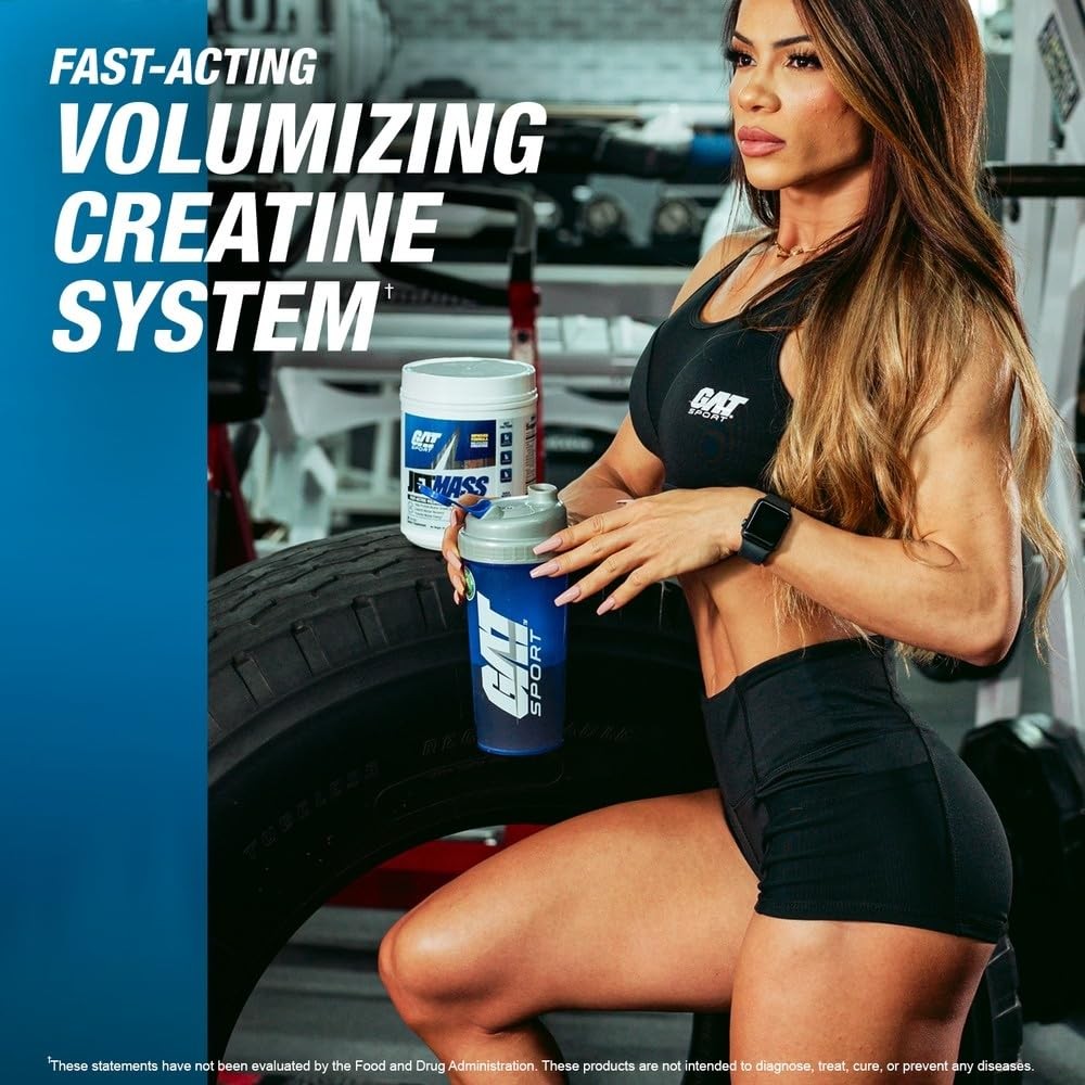 GAT SPORT JetMass Fact-Acting Volumizing Creatine System, 30 Servings (Strawb…