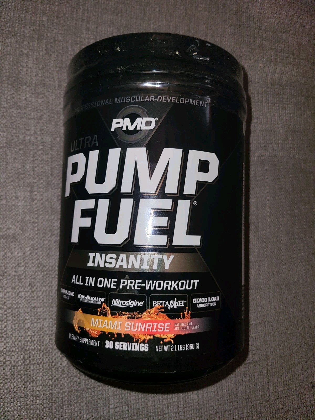 PUMP FUEL ULTRA INSANITY MIAMI SUNRISE. — – PRE WORKOUT — 2.1 lb