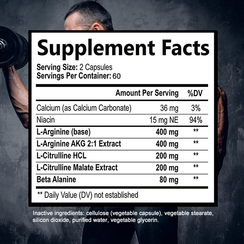 Nitric Oxide & Ultra Testosterone 240 Capsules, Testosterone Booster, ED Support