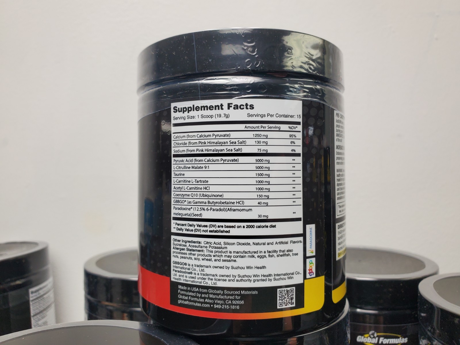 GLOBAL FORMULAS BIOBURN FIRE Fat Energy Complex Stimulant Free Strawberry Lemona
