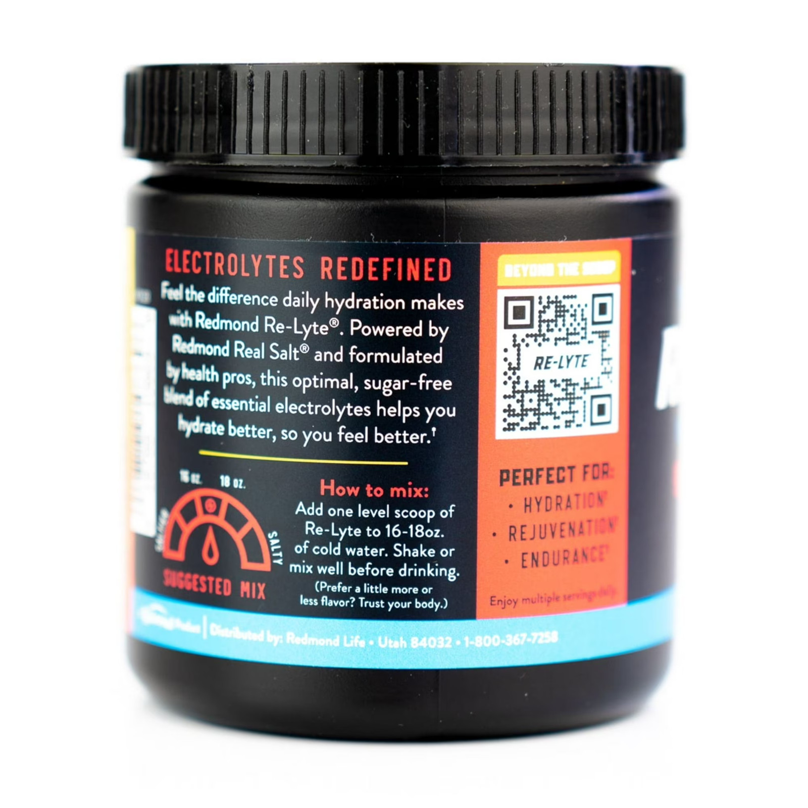 Redmond Re-Lyte Electrolyte Drink Mix Strawberry Lemonade Powder 6.88 oz