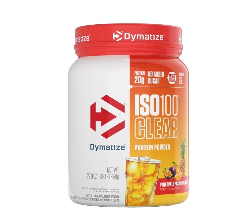 Dymatize ISO100 Clear 20g Protein Powder, Pineapple Passion Punch, 22.9 oz. USA