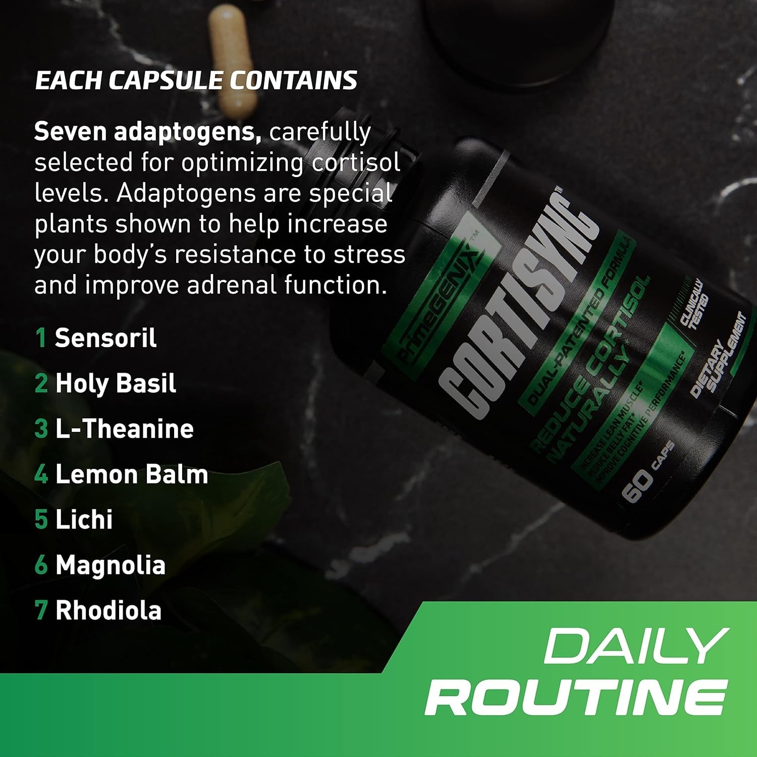 PrimeGENIX CortiSync – Reduce Cortisol | Increase Energy | Improve Focus |