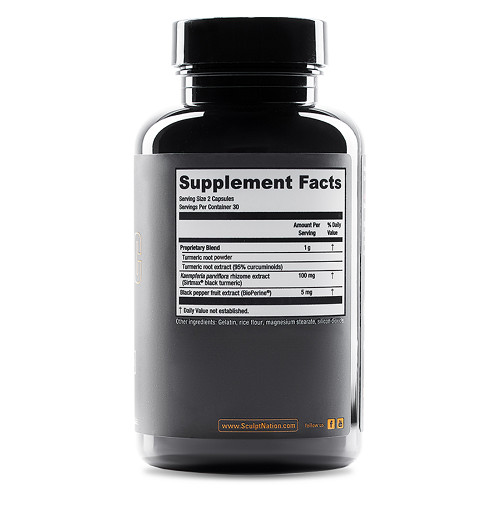 2 Pack Turmeric Black Sculptnation Fatigue Fat Burn Muscle Build Weight Loss