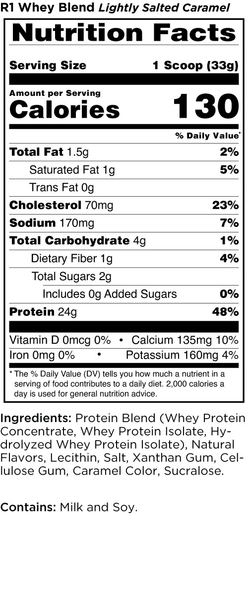 RULE ONE PROTEINS R1 WHEY BLEND 100% Whey Protein Blend 5LB