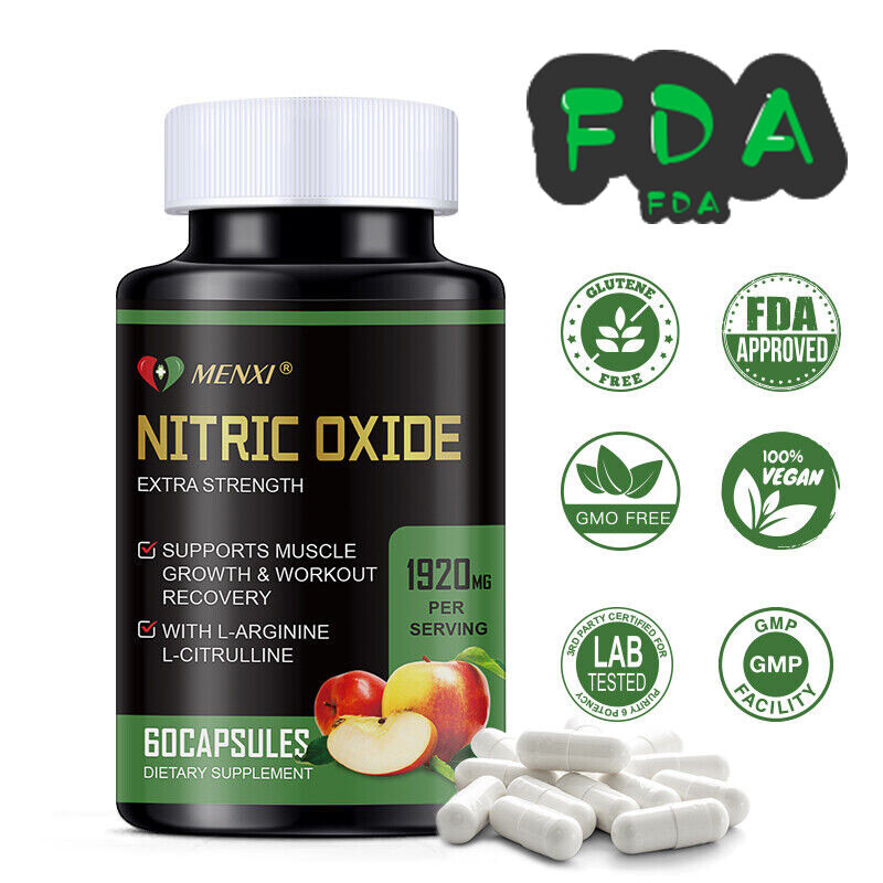 L Arginine L Citrulline Nutritional Supplements NO Nitric Oxide Booster 60Pcs