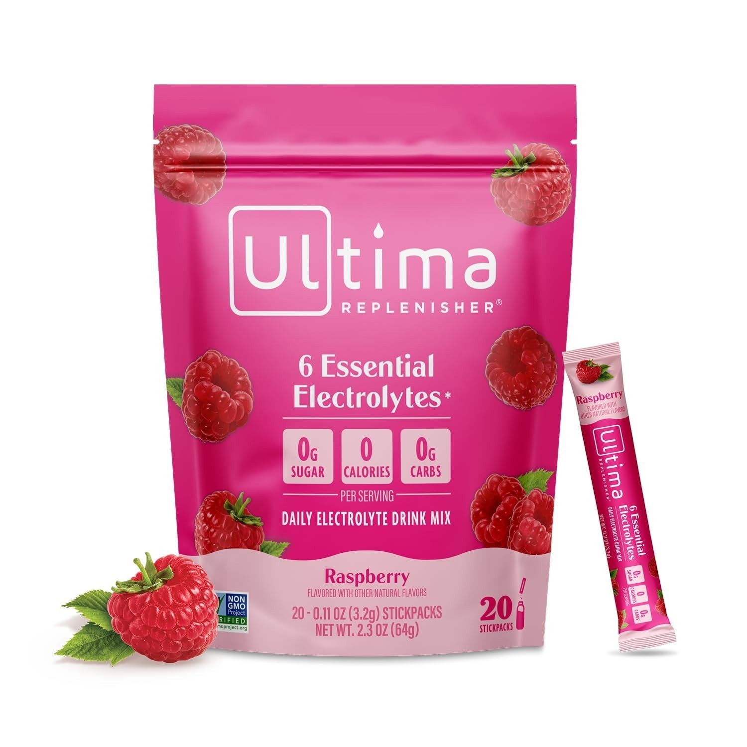 Ultima Replenisher Electrolyte Powder – Watermelon, 20 Stickpacks