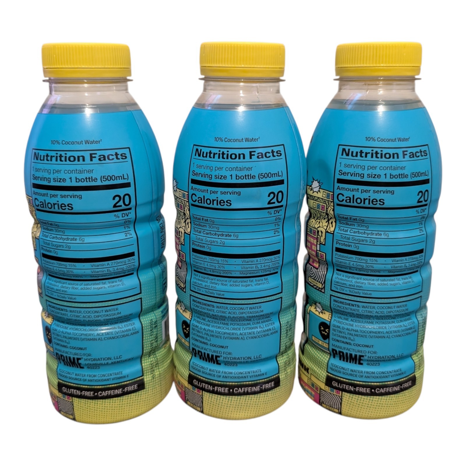 ​3 Pack PRIME Hydration Drink SOURNOVA Limited Edition 16.9 oz Bottles