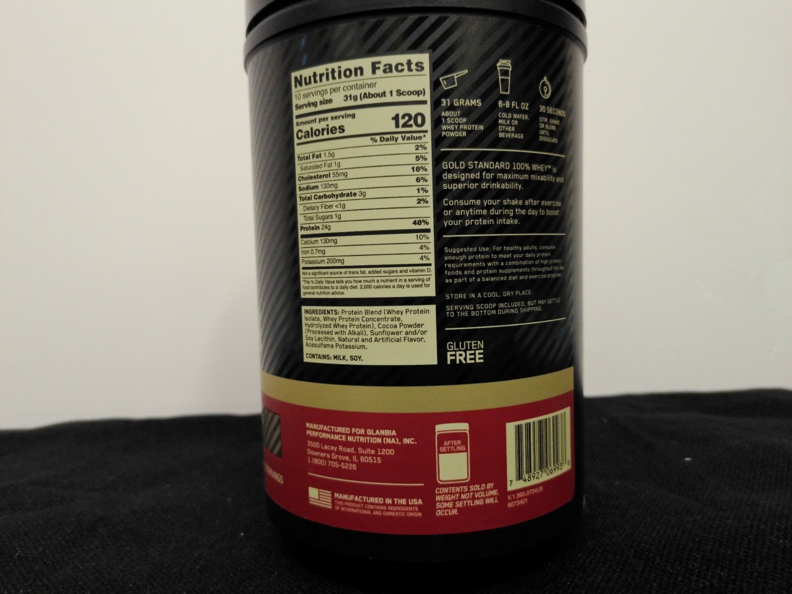 Gold Standard 100% Whey Protein 24g Per Serving