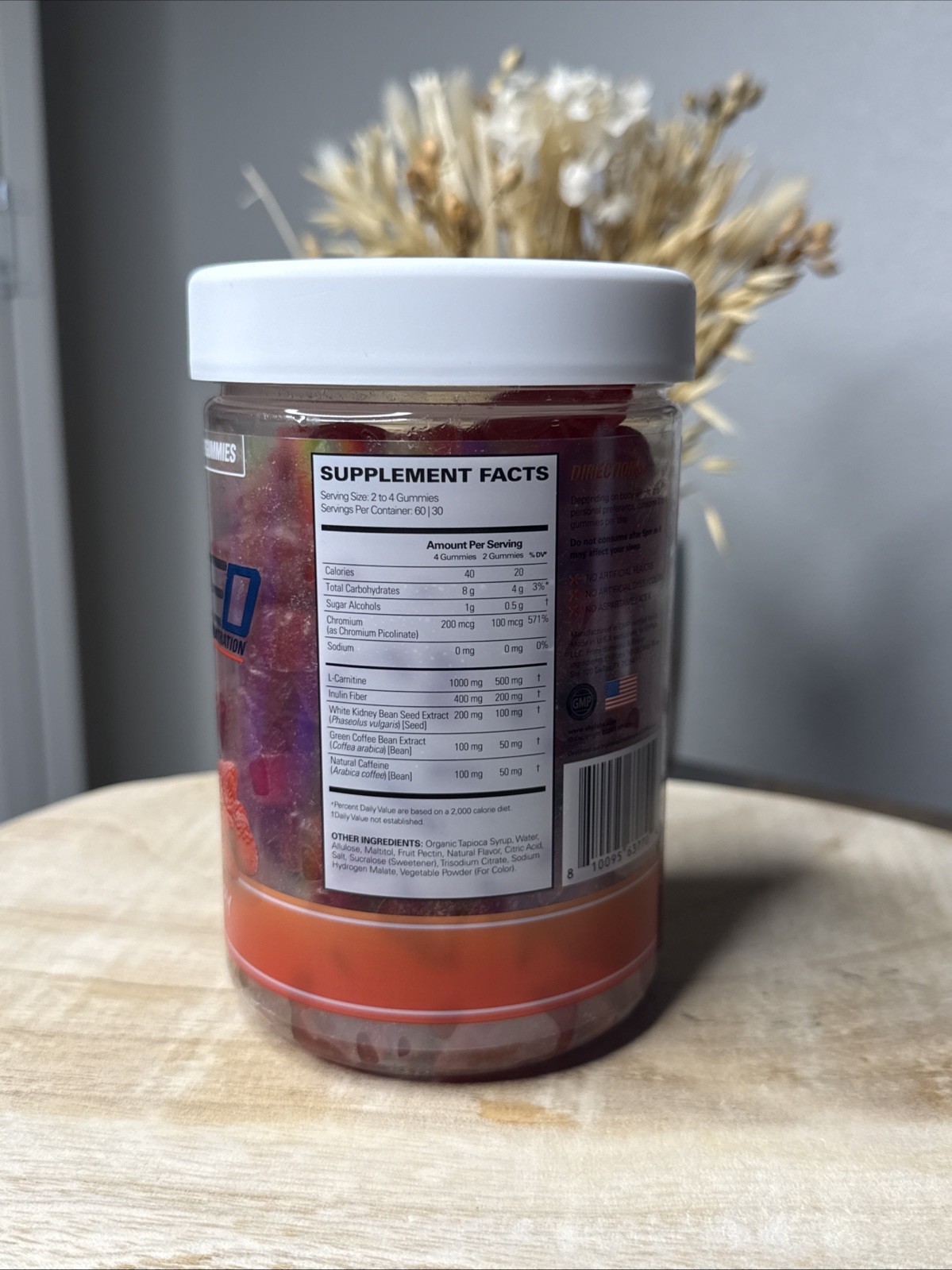 EHP Labs OxyShred Gummies – Pre Workout Gummies & Energy Chews with 100mg Caf…