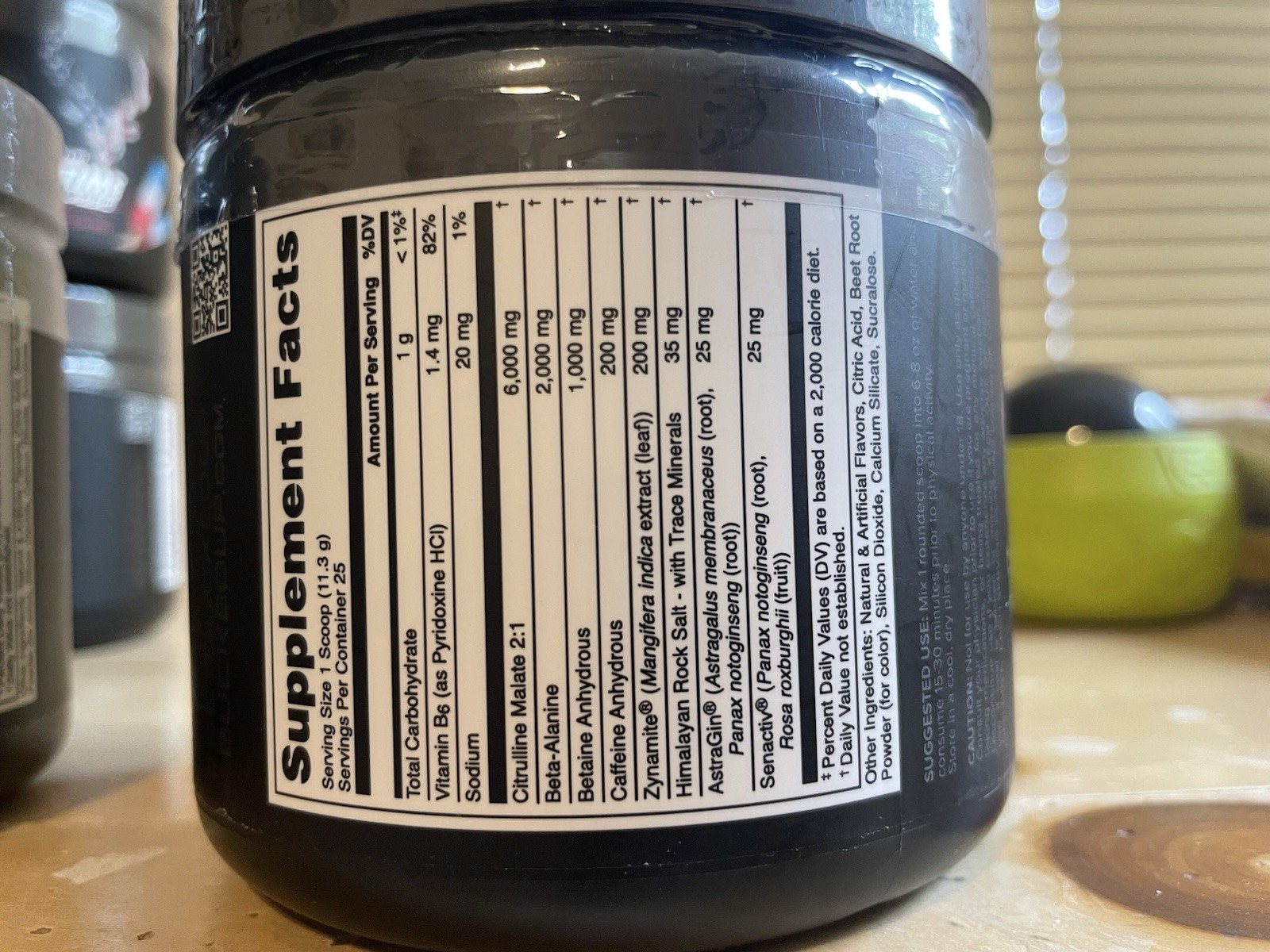 Bucked Up Overtime Classic Pre-Workout Powder Blood Raz 10oz (283g)