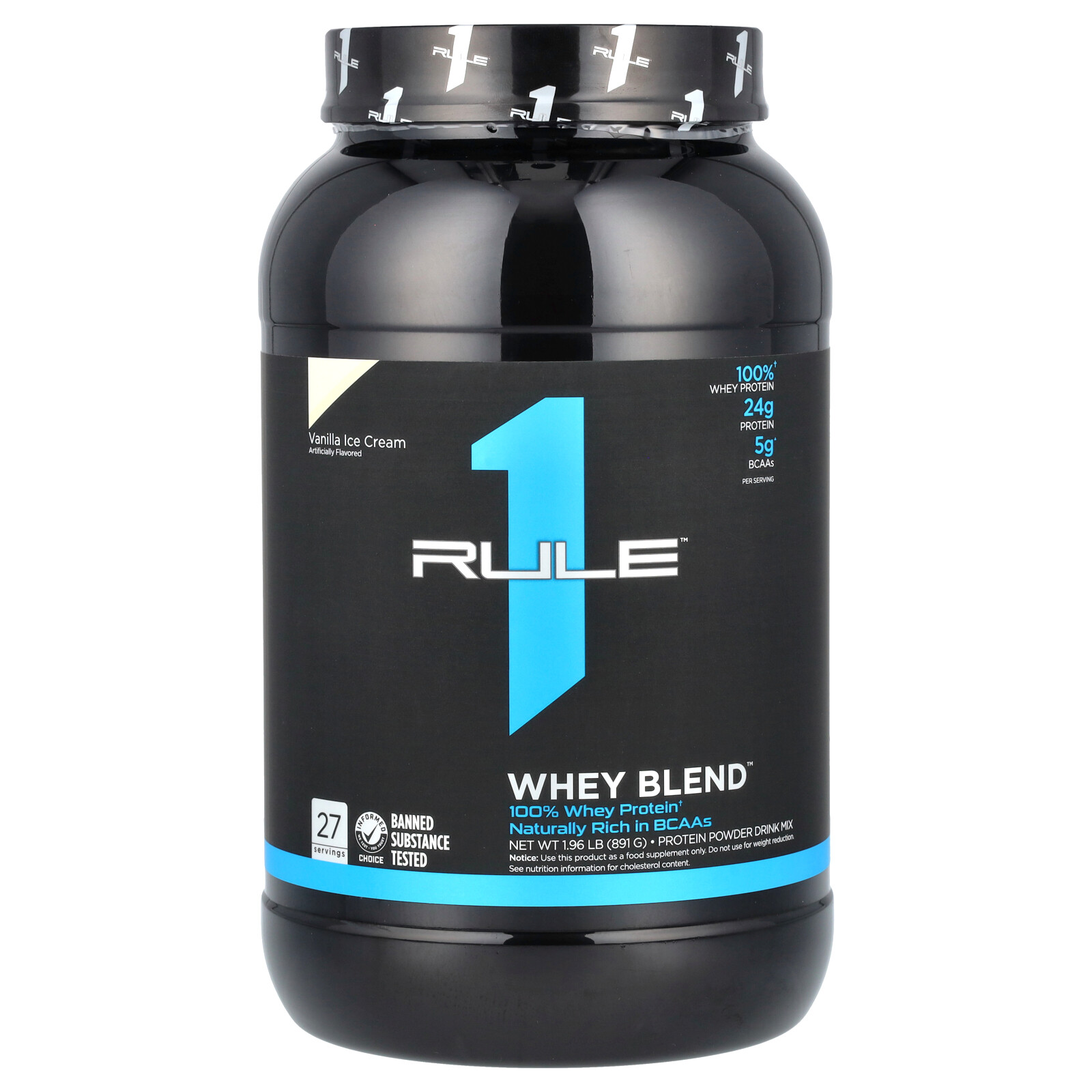 Whey Blend, Protein Powder Drink Mix, Vanilla Ice Cream, 1.96 lb (891 g)