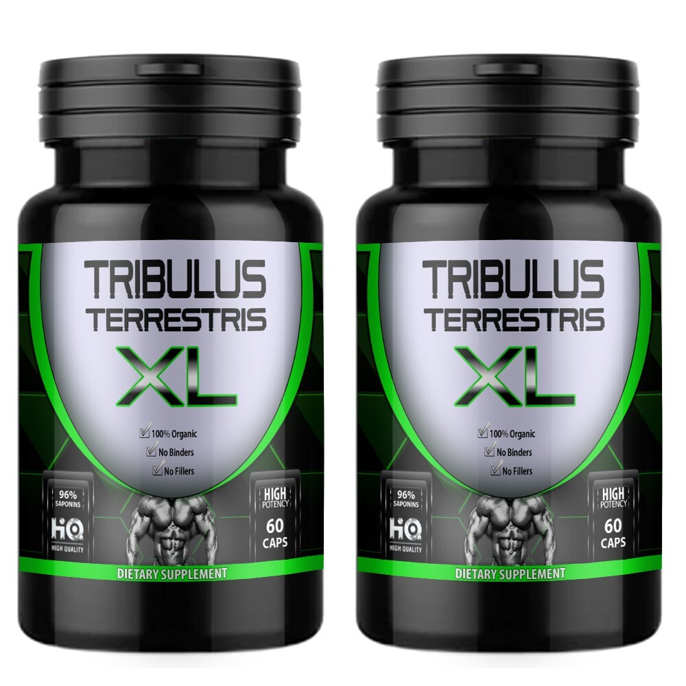 TRIBULUS TERRESTRIS EXTRACT 96% SAPONINS 7500mg WORKOUT SUPPLEMENT 2 BOTTLES