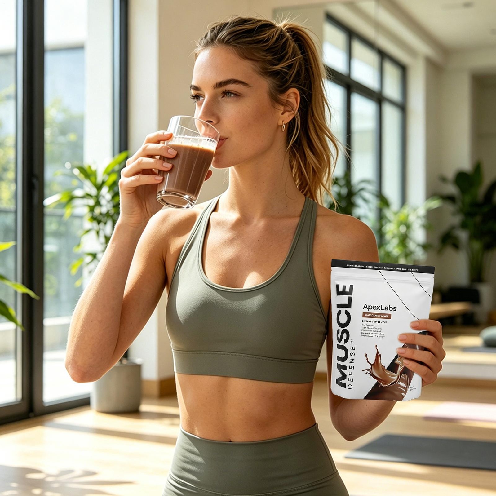APEX LABS MUSCLE DEFENSE CHOCOLATE FLAVOR – 8.57 OZ- NEW PACKING
