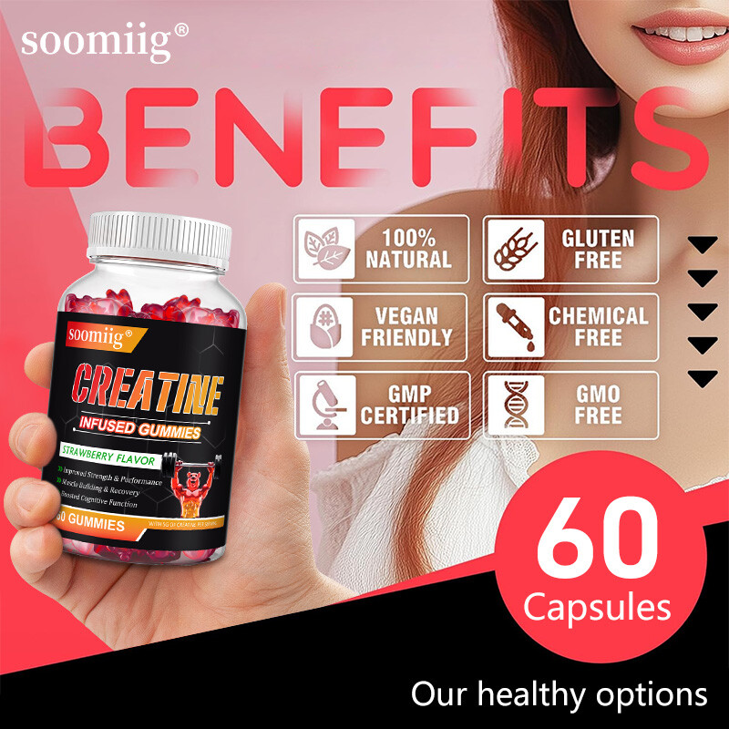 Creatine Monohydrate Gummies Muscle Gain 5000 mg per serving (5 g)