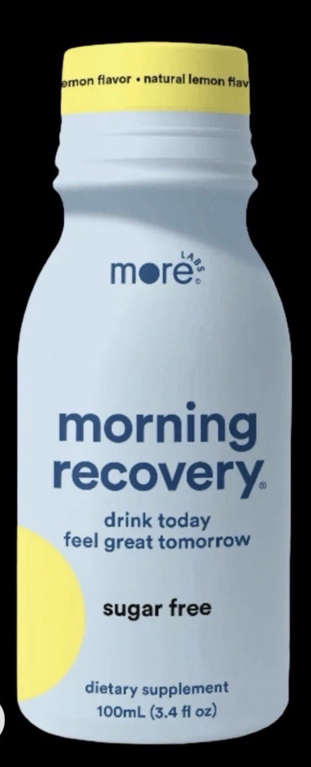 Morning Recovery, 1-3.4 fl oz Bottle Natural Lemon , Best By 5/27