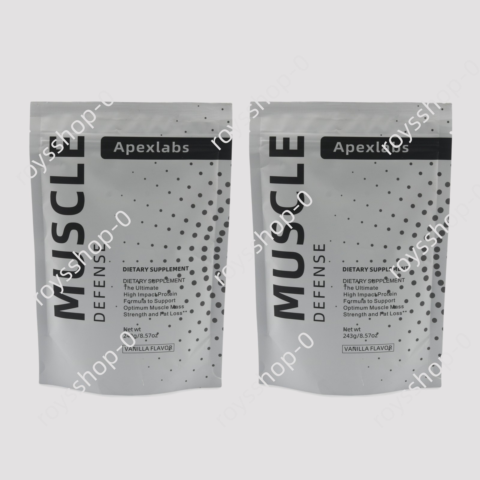 1-5pack Apex Labs Muscle Defense Dietary Supplement, Vanilla 8.57 oz – NEW