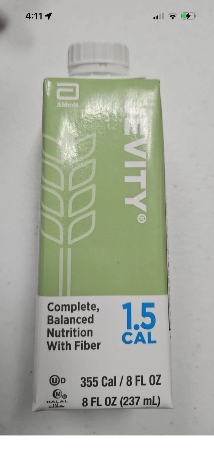 Protein Nutrition Jevity Feeding Peg Tube Drink Fiber 8oz 24pk Ex Nov 2026