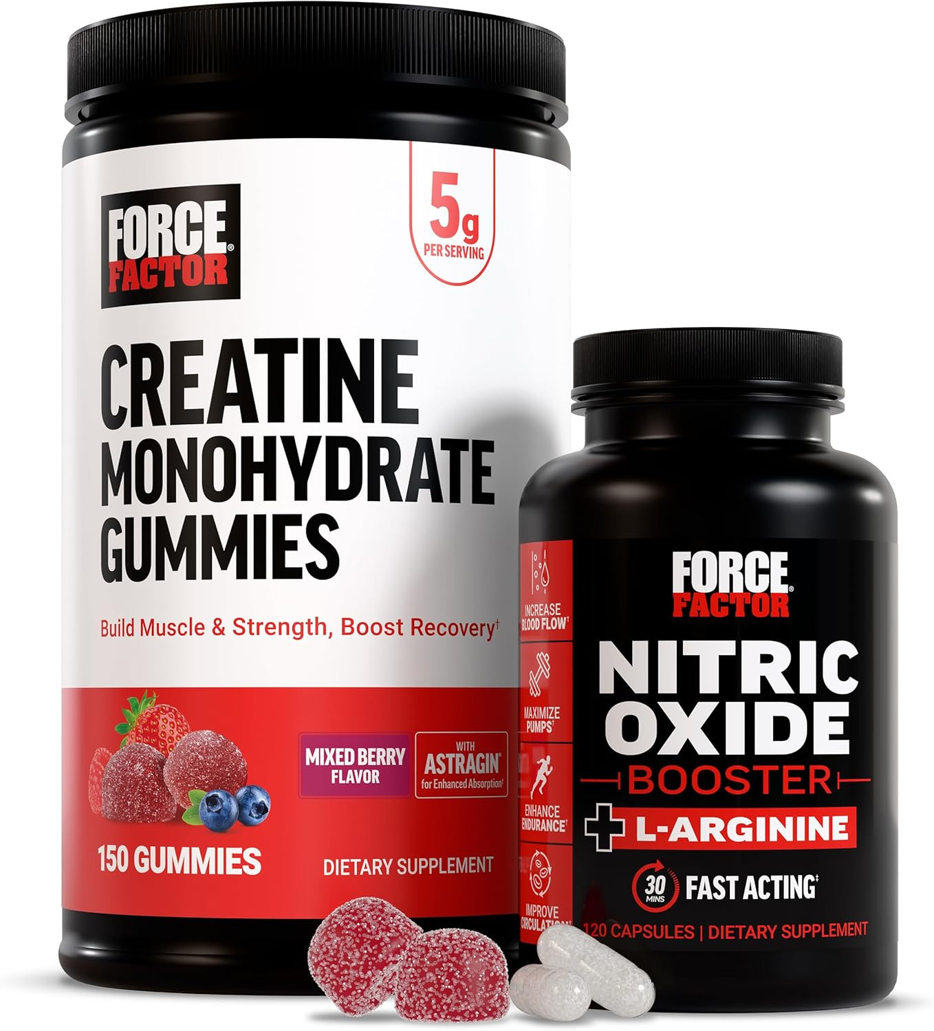 Creatine Gummies, 5 Grams Creatine Monohydrate, Mixed Berry, 150 Gummies, 30 Ser