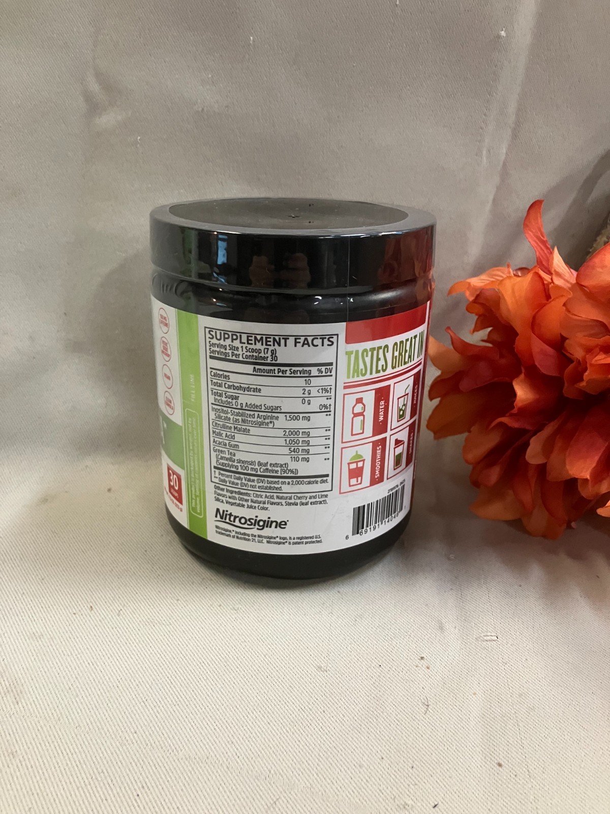 Zhou Lite Up Non-Stimulant Pre-Workout 7.5 oz (213 g) Berry Lemonade