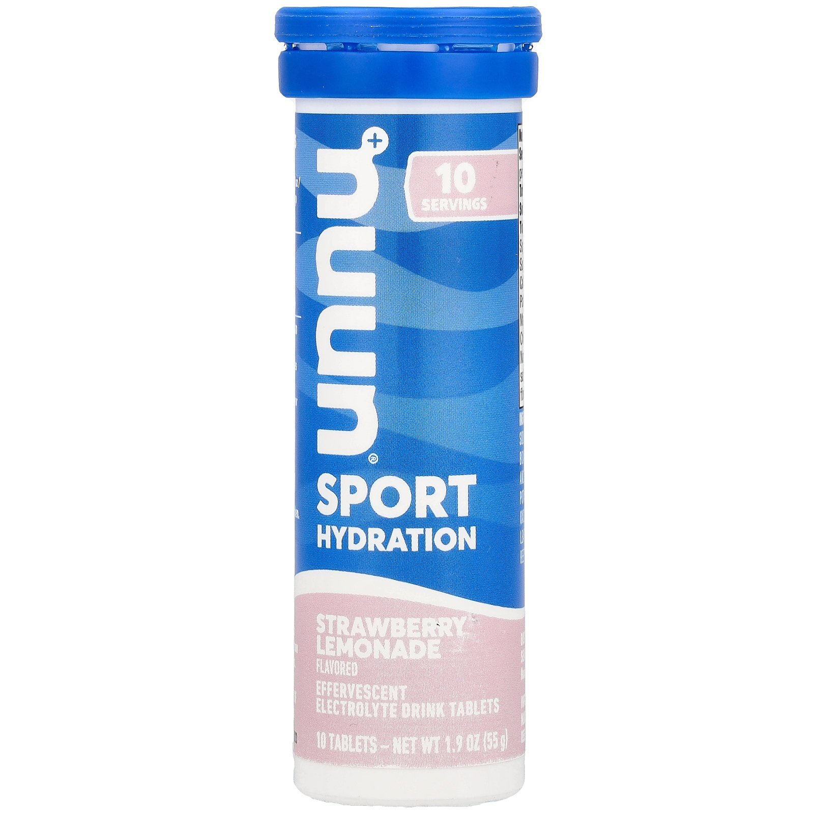 Hydration, Sport, Effervescent Electrolyte Supplement, Strawberry Lemonade, 10