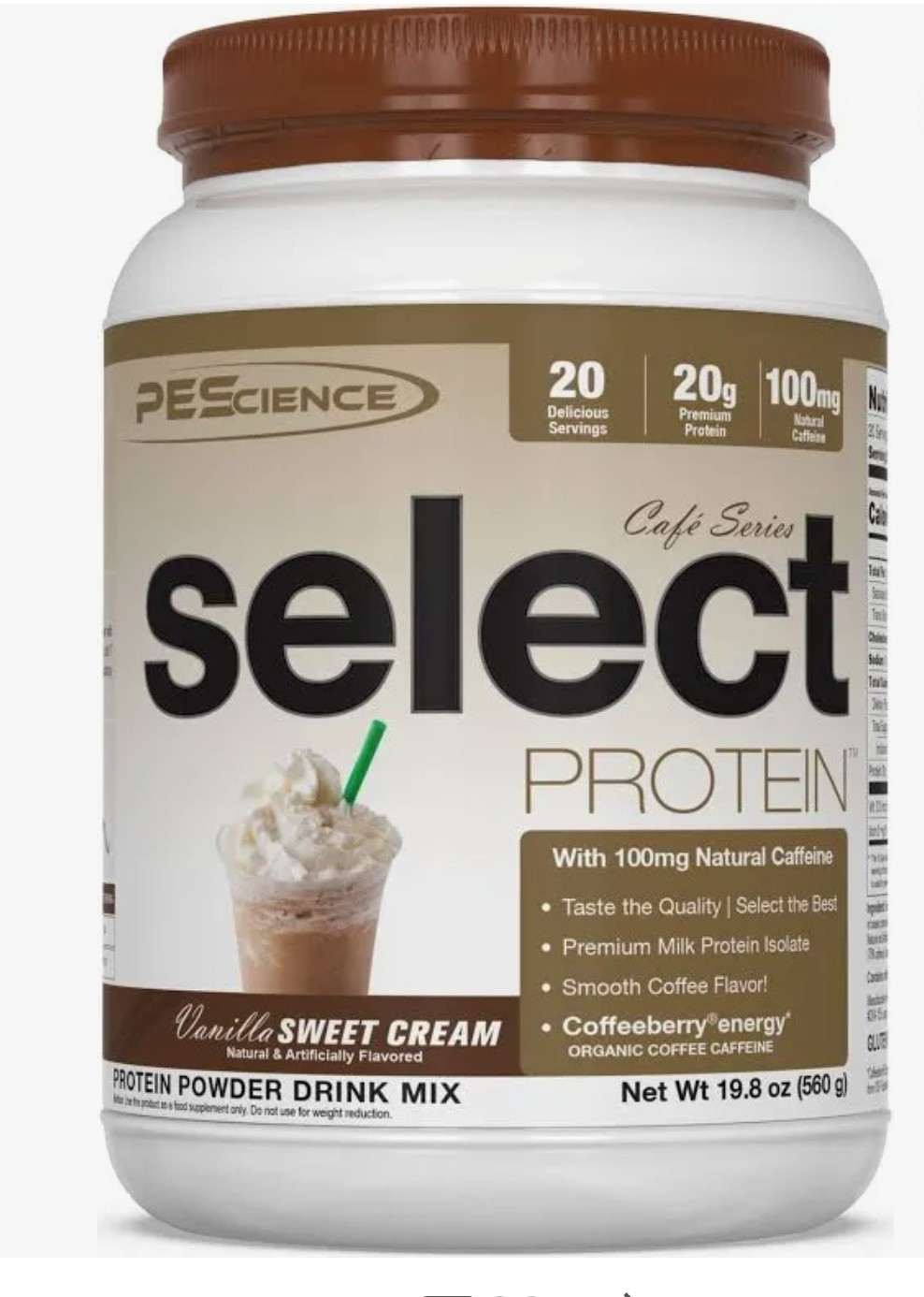 PESCIENCE SELECT PROTEIN Café Series 1.4 lb (20 Serv) Van Sweet Cr BEST BY 09/26